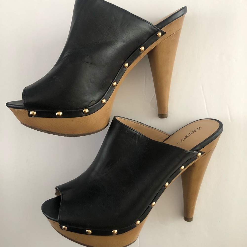 Black Xhilaration 6” Size 9 High-heeled shoes